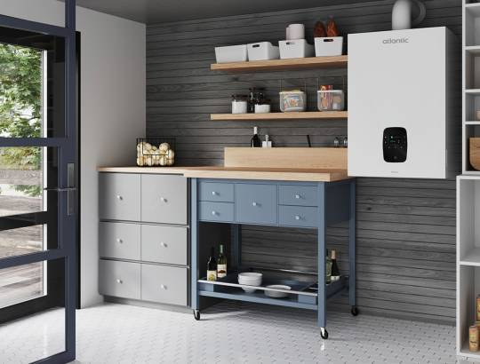 Chaudiere gaz condensation en intérieur